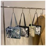 Medium Tote Bag for Women | PU Leather Handbag with Print RM120