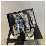 Medium Tote Bag for Women | PU Leather Handbag with Print RM120 - Image 4