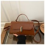 Glossy Shoulder Bag for Women | Small PU Handbag DD429 - Image 3