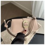 Small Shoulder Bag for Women | Button Cover PU Handbag DD428 - Image 3