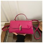 Glossy Shoulder Bag for Women | Small PU Handbag DD429 - Image 2