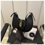 Dual Belt Shoulder Bag for Women | Medium PU Handbag ORM181 - Image 4