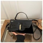 Glossy Shoulder Bag for Women | Small PU Handbag DD429 - Image 5
