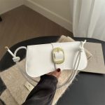 Small Shoulder Bag for Women | Button Cover PU Handbag DD428 - Image 6