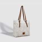 Elegant Lace Tote Bag for Women – Premium Fashion Shoulder Handbag DDT07 - Image 2