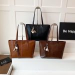 Large Tote Bag for Women | Spacious PU Handbag with Ornament DDT11