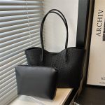 2-in-1 Tote Bag Set for Women | Large Tote + Small Pouch DDT09 - Image 3