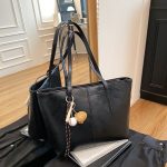 Large Tote Bag for Women | Spacious PU Handbag with Ornament DDT11 - Image 3