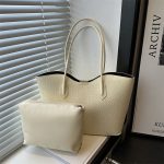 2-in-1 Tote Bag Set for Women | Large Tote + Small Pouch DDT09 - Image 2