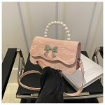 Small Handbag for Women | Button Closure PU Bag ASC372 - Image 5