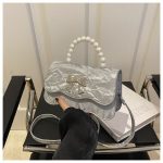 Small Handbag for Women | Button Closure PU Bag ASC372 - Image 6