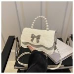 Small Handbag for Women | Button Closure PU Bag ASC372 - Image 2